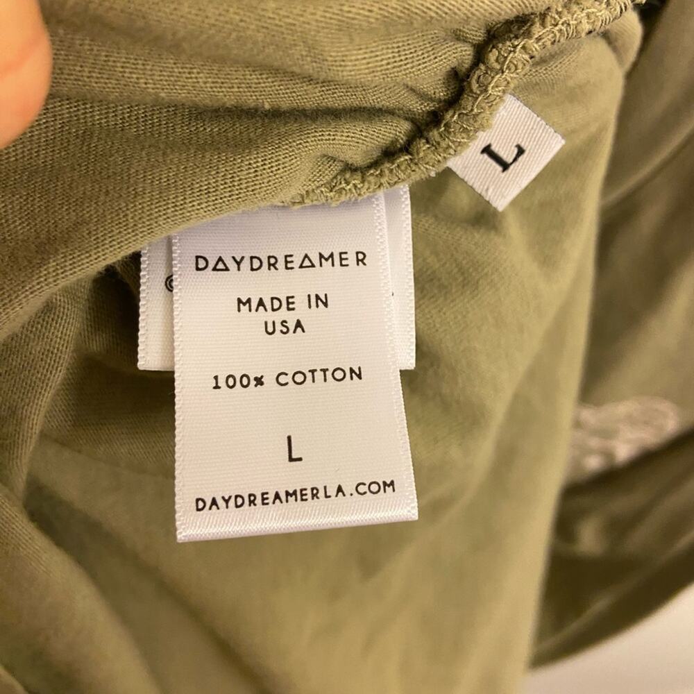 Daydreamer Olive Mini Dress with Brown Corduroy Jacket - Picture 6 of 6